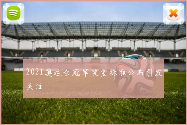 2021奥运会冠军奖金标准公布引发关注